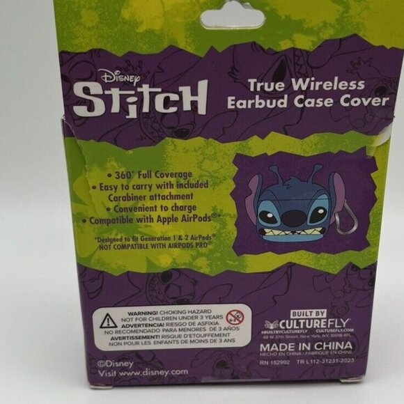 NEW LILO & STITCH AUTHENTIC DISNEY CUTE TRUE WIRELESS EARBUD AIRPODS CASE COVER - Picture 4 of 7